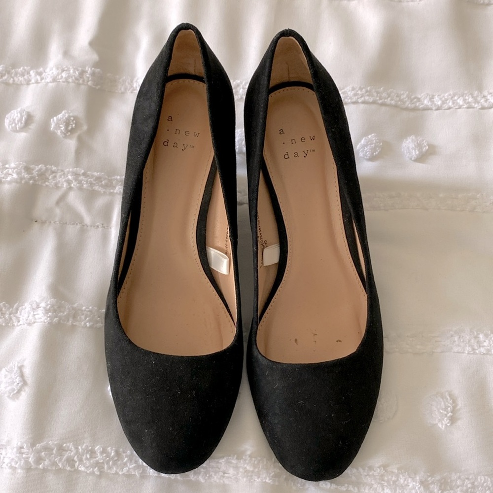 A new day suede wedges